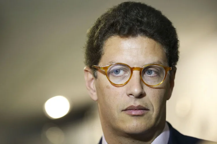 Ricardo Salles: ministro do Meio Ambiente é acusado de ter coagido funcionários para adulterar mapa em São Paulo (Marcelo Camargo/Agência Brasil)