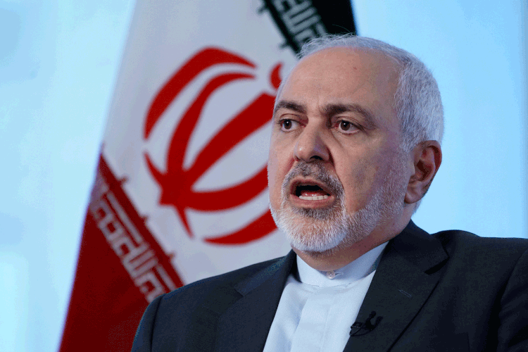 Mohammad Javad Zarif: ministro das relações exteriores do Irã fez alusão às sanções de Trump (Carlo Allegri/Reuters)