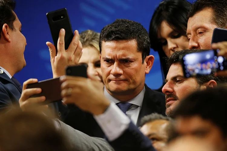 Sergio Moro: ministro da Justiça já havia defendido que o conteúdo das mensagens não fosse investigado (Adriano Machado/Reuters)