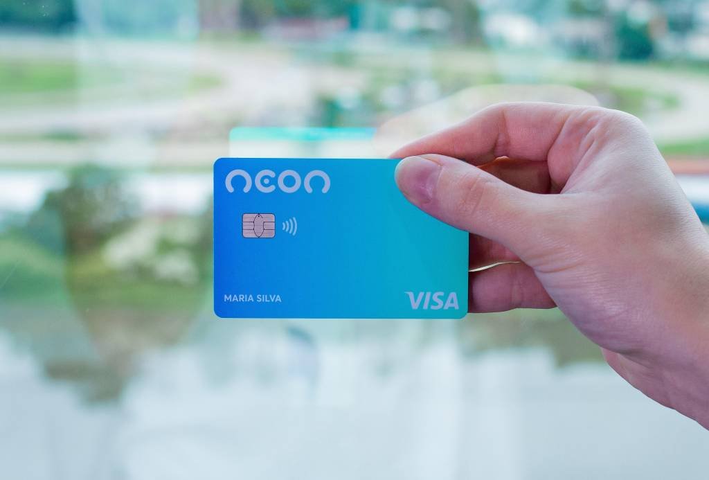 Cartão da Neon Pagamentos: empresa recebeu aporte que incluiu o banco Votorantim (Neon/Divulgação)