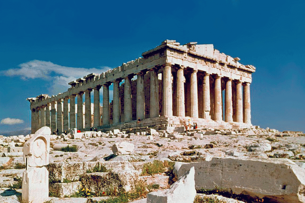 Ruínas da cidade de Atenas podem ser visitadas no museu de Acrópole