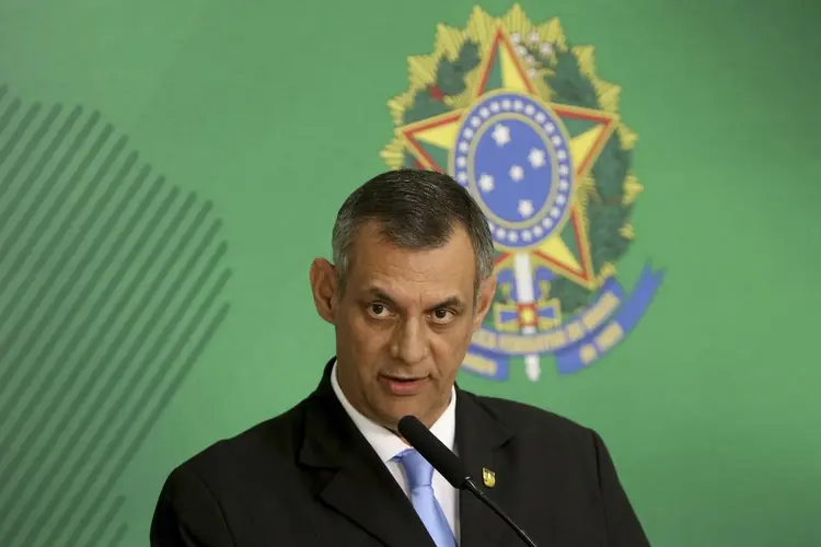 Rêgo Barros: o porta-voz afirmou que Bolsonaro vai esperar o retorno de Sergio Moro a Brasília antes de pensar na estratégia para se posicionar sobre os vazamentos de mensagens (Wilson Dias/Agência Brasil)