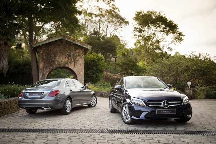 Mercedes C 200 EQ Boost: carro elétrico fabricado no Brasil (Mercedes-Benz/Divulgação)