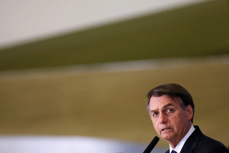 Bolsonaro: mudanças incorporadas ao relatório em relação aos policiais foram para atender a um pedido do presidente da República, segundo deputado (Adriano Machado/Reuters)