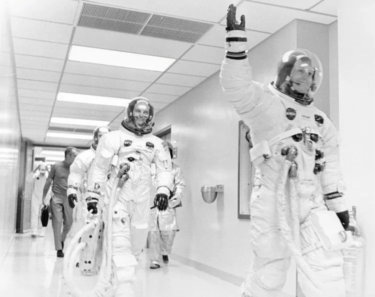 50 anos: no dia 16 de julho de 1969, a missão Apollo 11 rumou em direção ao espaço; no dia 20 de julho, Neil Armstrong e Buzz Aldrin caminharam em solo lunar pela primeira vez (NASA/Handout/Reuters)