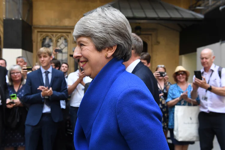 Theresa May: primeira-ministra britânica fez seu último discurso no cargo na manhã desta quarta-feira, 24 (Jessica Taylor/Reuters)