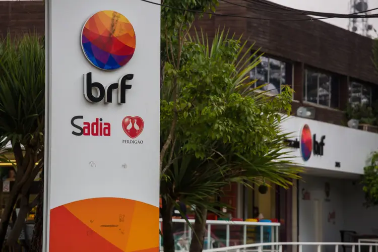 BRF: Dona de marcas como Sadia e Perdigão, companhia anunciou em maio que negociava fusão com a Marfrig, mas empresas desistiram da negociação (Victor Moriyama/Bloomberg)