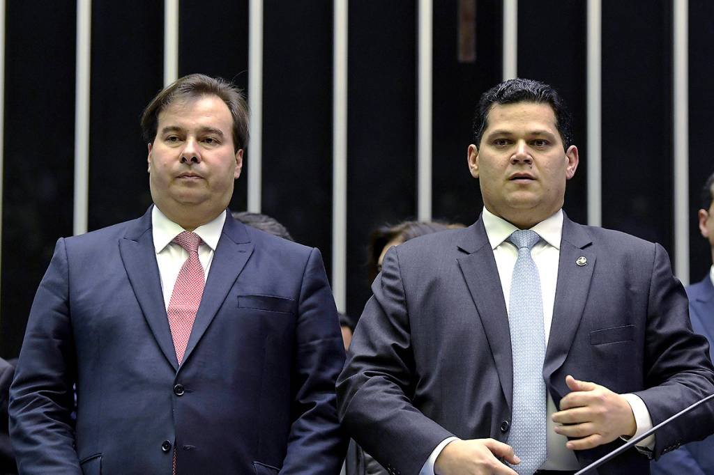 Rodrigo Maia e Davi Alcolumbre: líderes do Legislativo mostram resistência com propostas relacionadas à prisão em 2ª instância  (Pedro França/Agência Senado)