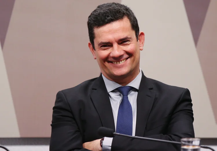 Moro: ministro da Justiça foi uma das autoridades que teve celular invadido (Andre Coelho/Bloomberg)