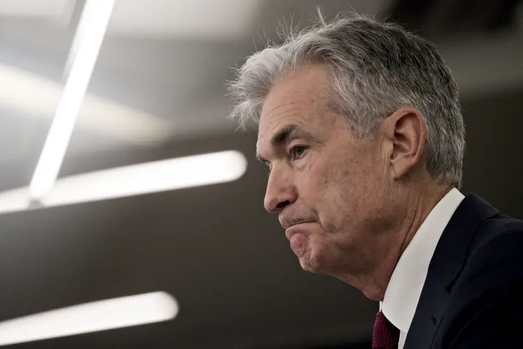 Jerome Powell: o chefe do Fed pode se dar ao luxo de estimular a expansão recorde porque a inflação está sob controle e não mostra sinais de decolar, mesmo com o desemprego baixo (Andrew Harrer/Bloomberg)