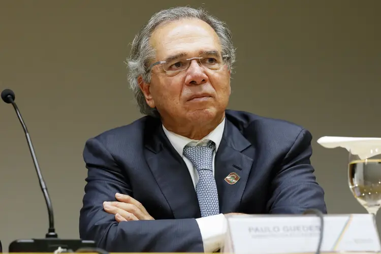 Paulo Guedes: "a democracia no Brasil é vibrante", disse Ministro da Economia (Isac Nóbrega/PR/Flickr)