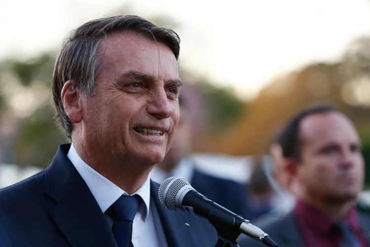 Jair Bolsonaro: "Essa função, tem decisão do Supremo (Tribunal Federal), não é nepotismo, eu jamais faria isso" (Carolina Antunes/PR/Reprodução)