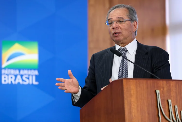 Paulo Guedes, ministro da Economia: Equipe do ministério deve anunciar plano com detalhes nas próximas semanas (Palácio do Planalto/Reprodução)