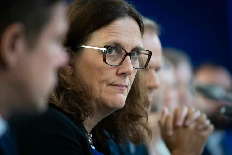 Cecilia Malmström: Secretária do Comércio no Parlamento Europeu considera avaliar ações ambientais do Brasil para acordo Mercosul-UE (AFP/AFP)