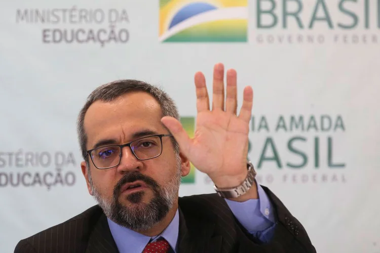 Abraham Weintraub: Ministro da educação foi alvo de protesto durante suas férias no Pará (Antonio Cruz/Agência Brasil)