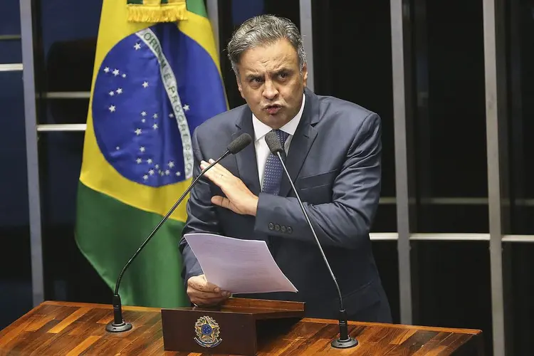 Aécio Neves: A investigação foi aberta em 2020 a partir da delação premiada de ex-executivos da OAS (Wilson Dias/Agência Brasil)