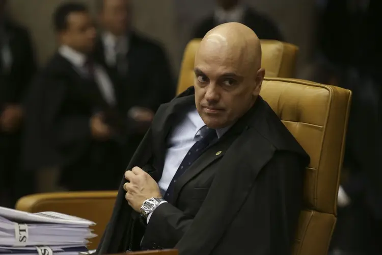Moraes: ministro do STF está avaliando ataques ao processo eleitoral nas eleições de 2022 (Antonio Cruz/Agência Brasil)