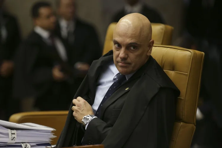 Alexandre de Moraes: ministro do STF disse que é gravíssimo o fato de Janot ter pensado em resolver suas desavenças com a Corte com um atentado (Antonio Cruz/Agência Brasil)