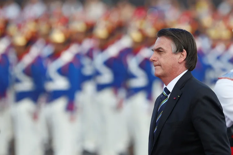 Jair Bolsonaro: presidente participa de cerimônia no Palácio do Planalto (Adriano Machado/Reuters)