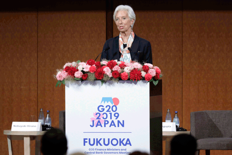 Christine Lagarde: diretora do FMI assumirá o BCE (Kiyoshi Ota/Bloomberg)