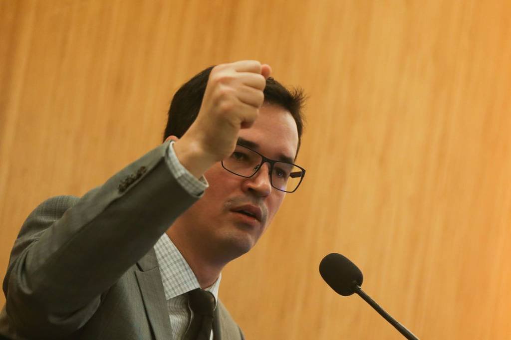 Dallagnol: quatro meses depois da palestra, procurador disse que descobriu citação à empresa (José Cruz/Agência Brasil)