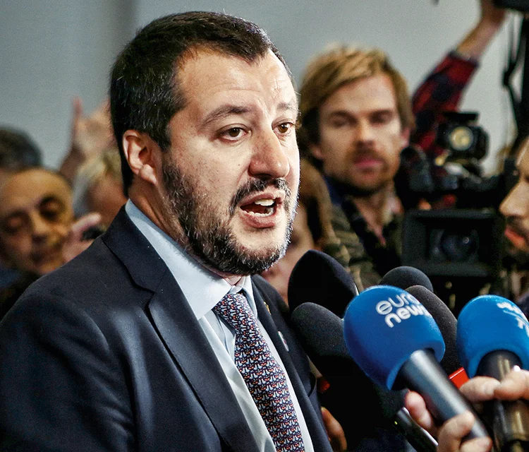 MATTEO SALVINI: o líder de extrema direita é um dos principais opositores aos imigrantes que chegam ao país (Emmanuel Foudrot/Reuters)