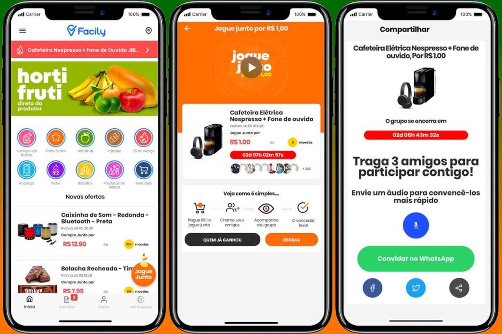 Como funciona o Facily? Conheça o aplicativo de compras em grupo