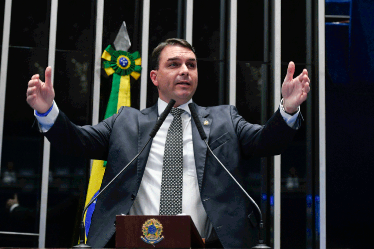 Flávio Bolsonaro: filho do presidente é investigado por prática de "rachadinha" quando era deputado (Moreira Mariz/Agência Senado)