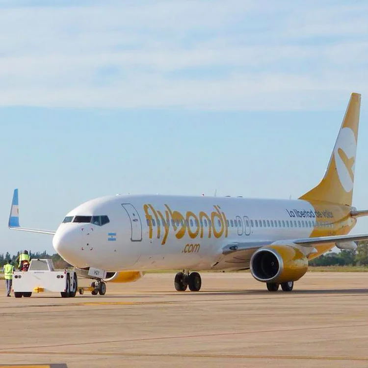 Avião da Flybondi: empresa argentina já voa para São Paulo, Rio e Florianópolis (Flybondi/Reprodução/Instagram)