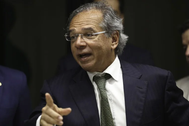 Paulo Guedes: ao falar em evento em São Paulo, Guedes voltou a avaliar que a inflação está caindo com a economia acelerando (Fabio Rodrigues/Agência Brasil)