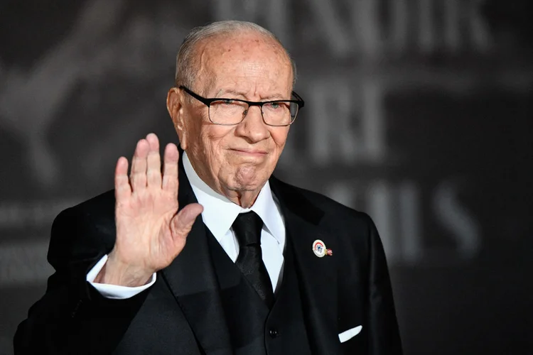 Béji Caïd Essebsi: ex-presidente foi eleito democraticamente em 2014 (Julien Mattia/NurPhoto/Getty Images)