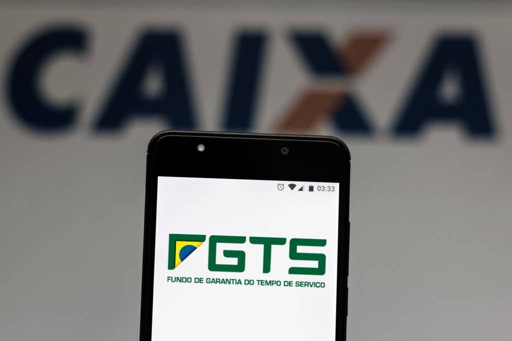 Caixa: banco informou que o SMS foi enviado para um "grupo restrito de trabalhadores" (SOPA Images / Contributor/Getty Images)
