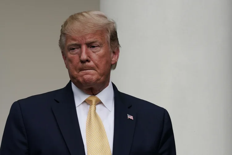 Trump: o presidente americano criticou a deputada Ilhan Omar, que nasceu na Somália e se mudou criança para os EUA (Alex Wong/Getty Images)