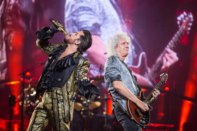 Queen: cantor Adam Lambert faz parte da nova formação da banda (Rick Kern/Getty Images)