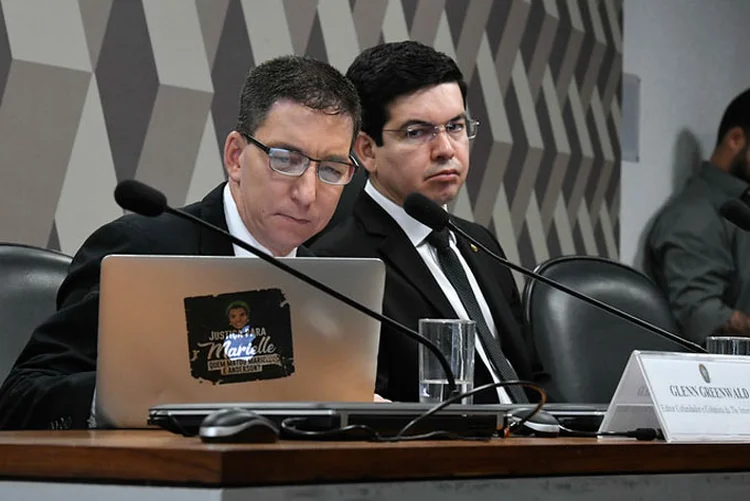 Glenn Greenwald: O jornalista foi convidado pelo senador Randolfe Rodrigues da Rede para explicar sobre as reportagens (Edilson Rodrigues/Agência Senado)