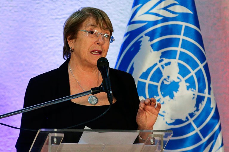 Michelle Bachelet: ex-presidente chilena e atual comissária da ONU diz que sente "pena" pelo Brasil (AGENCE FRANCE-PRESSE/AFP)