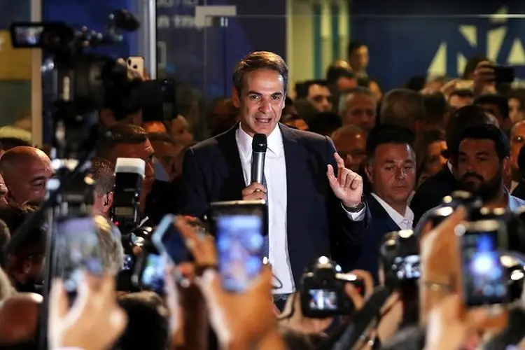 Mitsokatis: opositor grego disse que um círculo doloroso se encerra (Alkis Konstantinidis/Reuters)