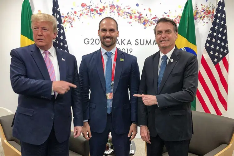 Embaixada americana: Bolsonaro teve apoio de Trump para indicação de filho (Instagram/Reprodução)