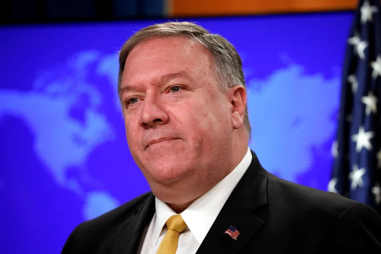 Mike Pompeo: antes da eleição de 2020, o governo de Donald Trump quer garantir avanços na pauta de imigração, reduzindo o fluxo de pessoas na fronteira sul do país (Yuri Gripas/Reuters)