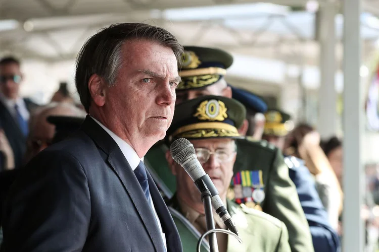 Jair Bolsonaro: Durante solenidade de posse do novo comandante do Comando Militar do Sudeste, general Marco Antonio Amaro, presidente declarou que "política mudou" (Marcos Corrêa/PR/Agência Brasil)