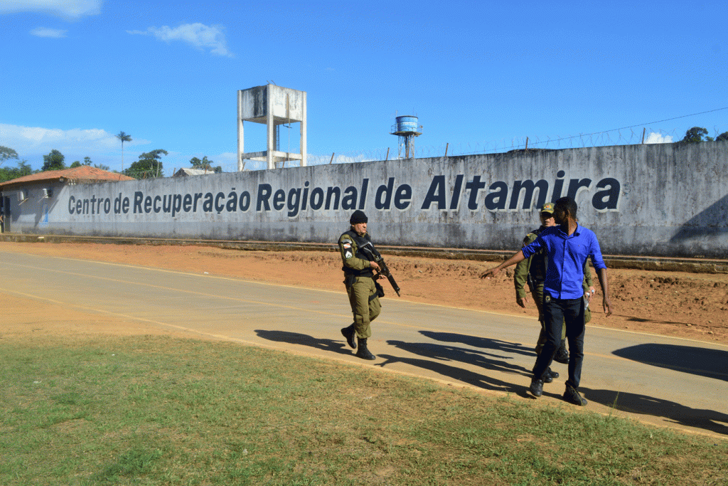 Presídio em Altamira, no Pará: penitenciária foi local do mais recente confronto entre facções criminosas (Bruno Santos/Reuters)