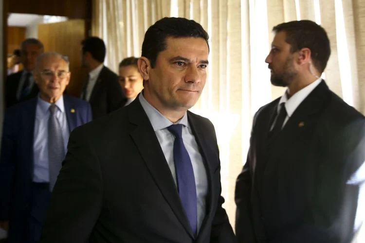 Sergio Moro: ministro comemorou aprovação do projeto por comissão do Senado (Marcelo Camargo/Agência Brasil)