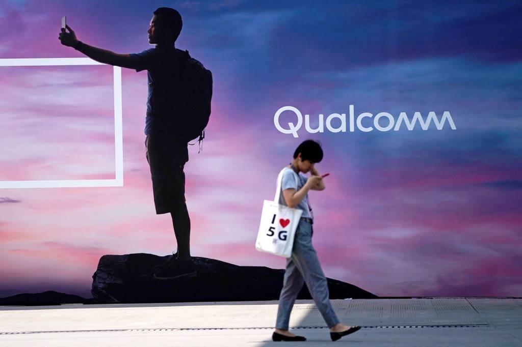 Qualcomm: Maior fornecedora de chips para telefones celulares se une à chinesa Tencent para projetos de jogos streaming com tecnologia 5G (Aly Song/Reuters)