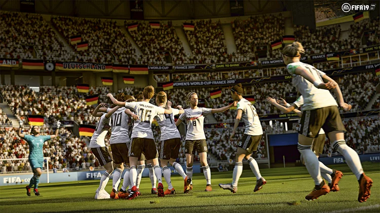 O Fifa 19 com a atualização da final da Copa do Mundo feminina: falta incluir os clubes  (Divulgação/Divulgação)