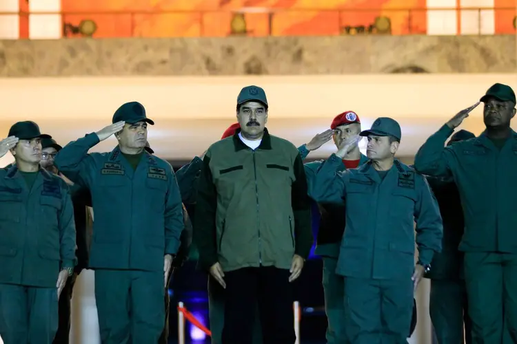 Maduro: presidente venezuelano convocou protestos contra as medidas tomadas pelos EUA (Palácio de Miraflores/Reuters)
