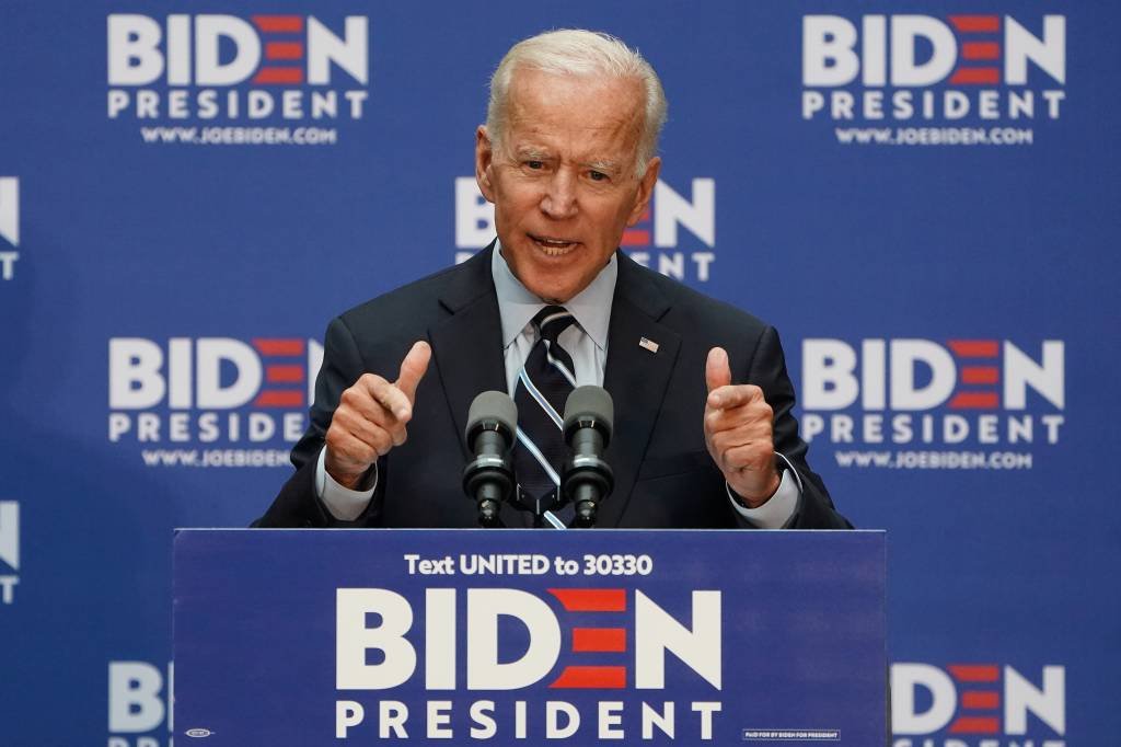 Joe Biden, candidato à presidência americana, deve cancelar a saída dos EUA do Acordo de Paris e voltar à mesa de negociações (Carlo Allegri/Reuters)