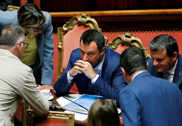 Itália: a Liga espera que as eleições legislativas sejam realizadas na segunda metade de outubro (Remo Casilli/Reuters)