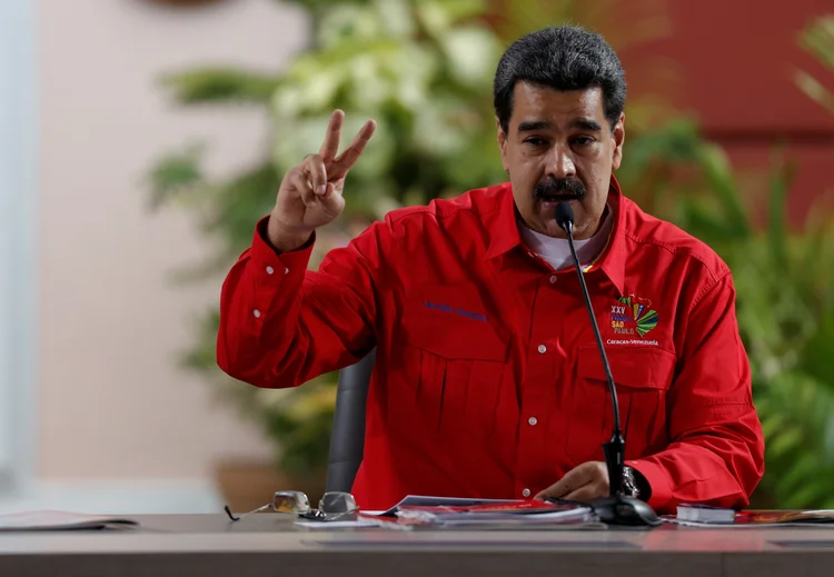 Maduro: o presidente da Venezuela acusa o líder da oposição de promover as sanções americanas (Manaure Quintero/Reuters)
