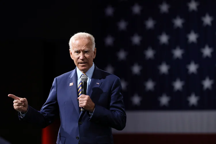 Candidato à presidência dos Estados Unidos, o democrata Joe Biden (Scott Morgan/Reuters)