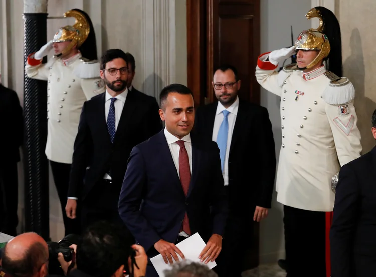 Itália: o primeiro-ministro, Giuseppe Conte, deixou o cargo após a monção de censura da Liga (Remo Casilli/Reuters)